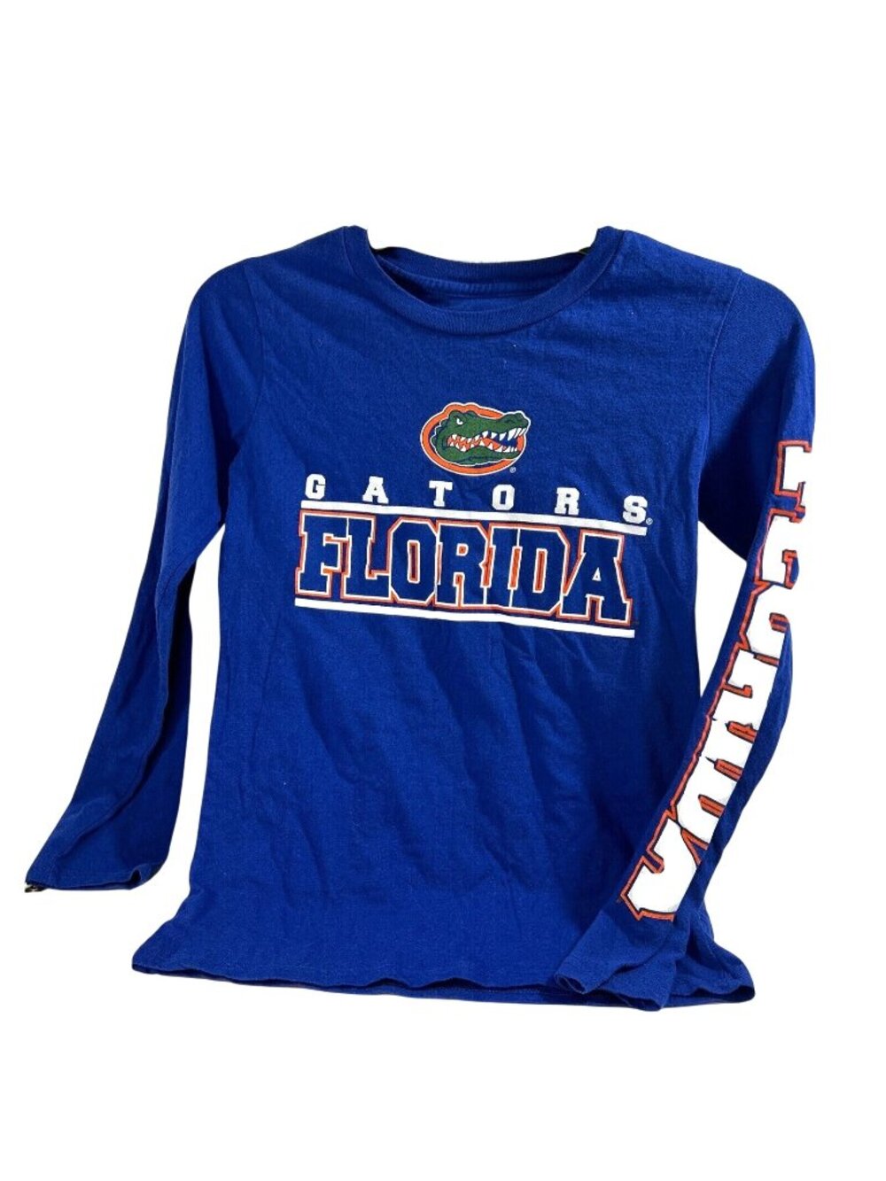 Florida Gators Unisex Kids Tee Blue Long Sleeves Logo Size Youth S-CH-P-8